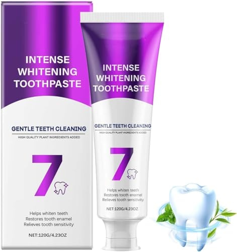 SP-6 Zahnpasta & 7-Pro Intensive Zahnaufhellung Zahnpasta, Intense Whitening Zahnpasta, 6 Probiotika für Zahnaufhellung, Frischer Atem, Gesundes Zahnfleisch, Für Empfindliche Zähne (B-1PCS)