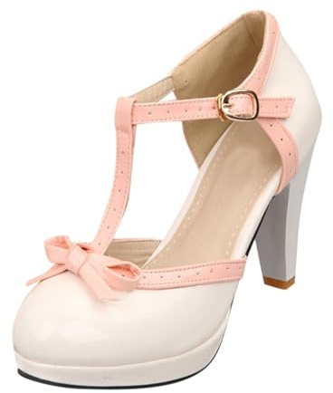 Decolleté Donna Eleganti,Decolleté Tacco Kitten Donna,Sandali Fiocco Business Scarpe Singole Casual Cinturino Cavigliera Punta Chiusa Comode