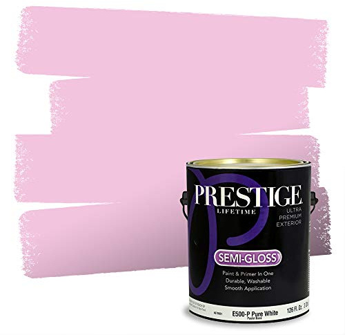 PRESTIGE Exterior Paint and Primer in One, Pink Passion, Semi-Gloss, 1 Gallon