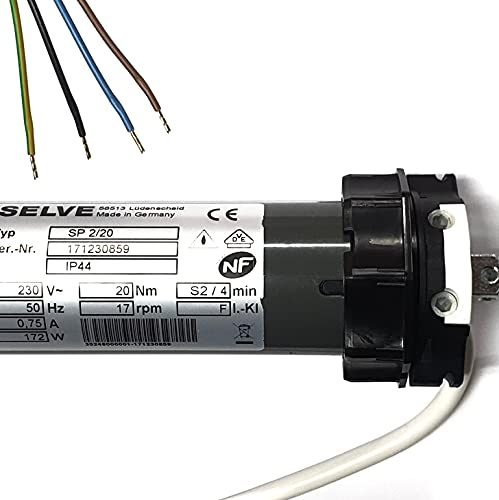 Selve SP 2/10 Rolladenmotor, Rohrmotor mit Spindelendabschaltung, SW60, 25kg Zugleistung