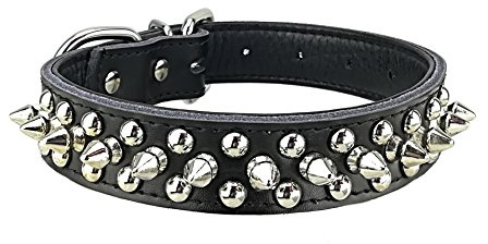 Newtensina Hund besetzt Halsband Punk Hundehalsband mit Nieten für Hunde