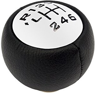 Origen POM40130 Pomello di Ricambio, CITROEN/PEUGEOT (6v), Argento/Nero