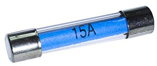 Kafton 10 x Glassicherungen 15 Amp schnell wirkende Schnellsicherung – Auto elektrisch – (30 mm)