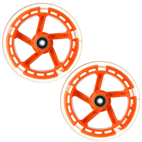 Apollo City Scooter 145mm Ersatzräderset Pro Wheels - ABEC 7 Kugellager, Roller Rad Ersatz-Räder passend für Apollo City-Scooter