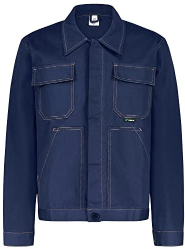 BWOLF Anax Giacca da Lavoro Uomo 100% Cotone Giacca Lavoro Uomo Cotone in Colore Blu M