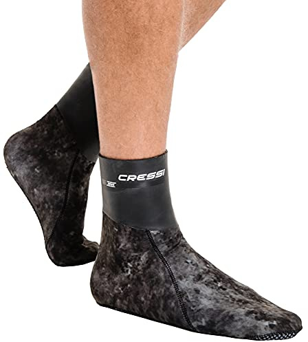Cressi Sarago Socks - Diving and Apnea Socks Ultra Stretch Neoprene available in 3 or 5 mm, Unisex Adult
