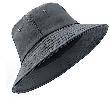 Zylioo Fischerhut Größe XL, Großer Kopf UV Anglerhut,Sonnen Schutz Bucket Hats, Sommer Schnelltrocknend Golf Hat