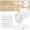 LIVAIA blanc Butée/Butoir pour portes et protection murale: 10x bloc porte autocollants de 4cm de diamètre - Door Stopper