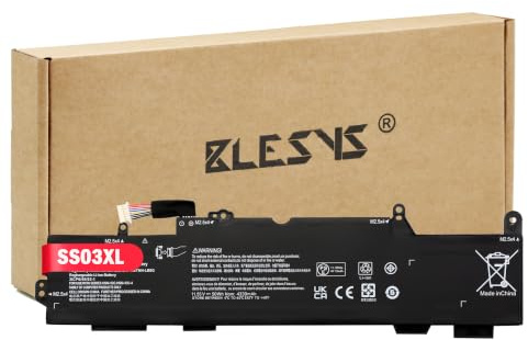 BLESYS Batterie pour HP SS03XL 933321-855 HSTNN-DB8J SS03050XL-PL Battery | pour HP HP Zbook 14U G5 G6 Notebook PC