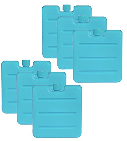 Slim Ice Blocks, Quick Freeze, Long Lasting - Freezer Cold Packs for Cooler Bags, Lunch Boxes, Picnics, Camping and Beach Trips, Keeps Food, Drinks and Shopping Cool