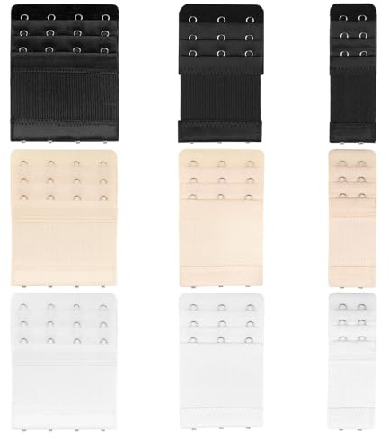 Blooms BH Verlängerung 9 Stück, BH Verlängerung 4 Haken & BH Verlängerung 3 Haken & BH Verlängerung 2 Haken Stretch BH Erweiterung Schwangerschafts Zubehör Bra Extender Body Verlängerung für Frauen-BH