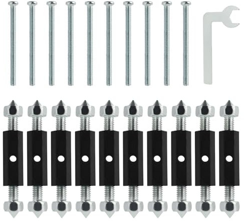 10 Piezas118 tipo Interruptor para Reparación de Casetes, Kit de Reparación para Cajas de Conexiones Eléctricas Tipo 118,longitud ajustable caja de conexiones, Incluye Barras de Soporte y Tornillos