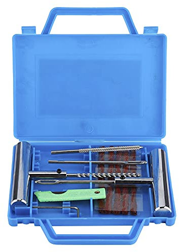 Miosugo Reifen Reparatur Set 7-teilig,Tubeless Reifenpanne Flickwerkzeug,Notfall-Pannenhilfe Set,Reifenpannen-Ausbesserungs-Werkzeug-Set,Für Auto/Motorrad Universal