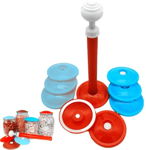 Sellador de latas, kit de sellador al vacío para tarros, tapas de latas de bebidas, sellador al vacío portátil con bomba de mano, sellador al vacío para tarros de conservas, ahorro de alimentos al