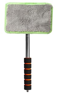 BHFZIAP Pulitore per vetri auto in lega di alluminio Palo Home Office Pulizia Auto Glass Wiper