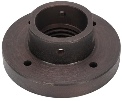 Fabater Woodworking Lathe Headstock Spindle Adapter, 33mm Diameter Steel Panel Design, Easy Install with 4 Screw Mounting Holes, Woodworking Accessories, Wood Lathe Steel Faceplate