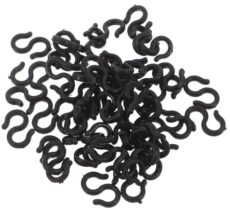 TOYANDONA Fermacavi per Bici a Gancio a S 50 Pezzi, Clip per Cavi Freno e Cambio Bicicletta da Strada, Supporto Plastica Resistente per Gestione Stabile Cavi Ciclismo su Strada
