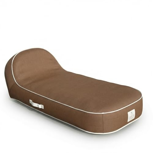 Coco Lounge Lettino Palma gonfiabile Design per giardino esterno di alta qualità - Sedia a sdraio per terrazza - relax tranquillità e relax (Moka)