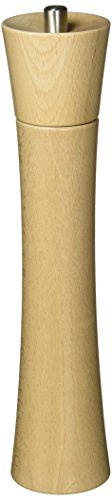 Zassenhaus Pfeffermühle Frankfurt natur 30 cm | Gewürzmühle aus Buchenholz, stufenlos einstellbar, Mahlgrad 1–6, für Kräuter geeignet, 25 Jahre Garantie