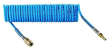 Schneider D770137 Druckluft-Spiralschlauch 8 x 1 mm, 7.5 m, blau