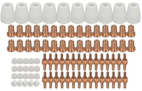 RIVERWELD PT-31 Plasma Verbrauchsteile Erweiterungsset 90 Stk | Plasmadüsen 18866L Elektrode 18205L Keramikkappe 18204 für Cut 40/50 CT-312