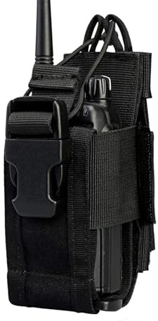 VIPERADE Walkie Talkie Tasche,MOLLE Funkgerätehalter,Verstellbare Funkgeräte Holster für Weste,Walkie Talkie Halter Radio Holster für Gürtel,Multifunktionale Radio Pouch Funkgerät Tasche