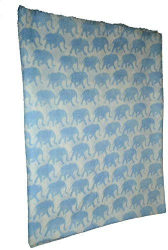 CWK Kaschmir Schal, Tuch 65 x 75 cm, hellblau