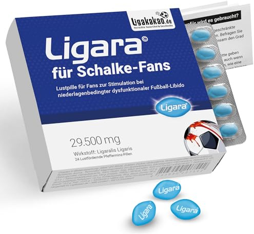 Ligara® für Schalke Fanartikel Geschenk Geburtstag Fans (1x Einzeldosis) Männergeschenke by Ligakakao.de