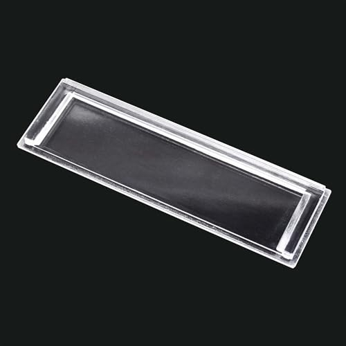 Wiltec Vetrino portanome 89,4 x 24,5 mm per cassetta postale, targhette 92,3 x 28,4 mm