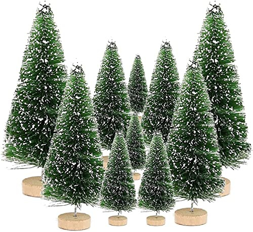 Weihnachtsbaum, 10Stück Mini Weihnachts Baum,Christmasbaum Mini Grün,Weihnachtsbaum Miniatur,Mini Künstlicher Weihnachtsbaum,Weihnachts Baum Klein,Künstlich Klein Weihnachtsdeko,Bäumchen Weihnachten