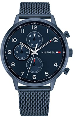 Tommy Hilfiger Multi Zifferblatt Quarz Uhr für Herren mit Edelstahl- oder Lederarmband