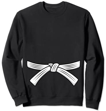 Judo belt white belt Judo 6th Kyu Obi, Jiu-Jitsu, Aikido Sweatshirt