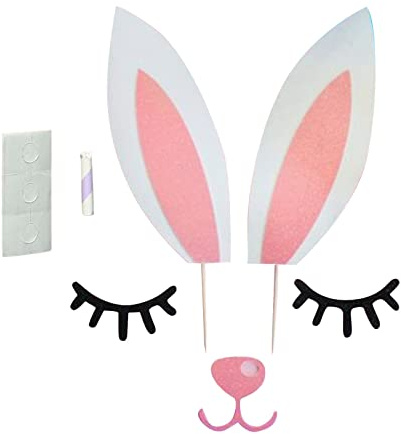 Cake Toppers Bunny Ear Pattern Cake Decorations Personalised Cake Topper Bunting for Christmas Halloween Easter Party Birthday Decoration Supplies