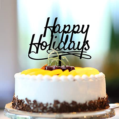 Happy Holidays Kuchen Cupcake Topper Weihnachten Thema Urlaub Weihnachten Geburtstag Kuchen Topper für Valentinstag Jahrestag Kuchen Dekorationen Fabelhaftes Rentier Buchstabe Dessert Essen Obst