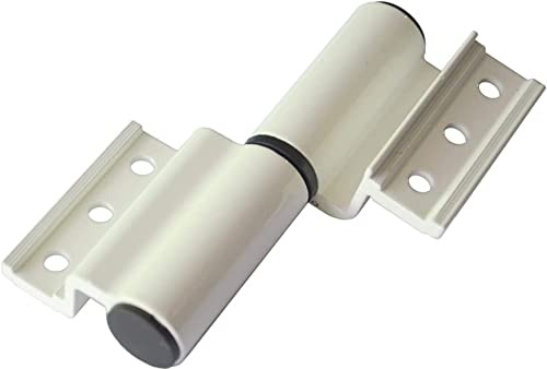 Puente roto de bricolaje, puerta de aluminio, bisagra de puerta de aleación de aluminio, bisagra de puerta plana, resistente y duradero, largo tiempo de uso. Bisagras-blanco derecho