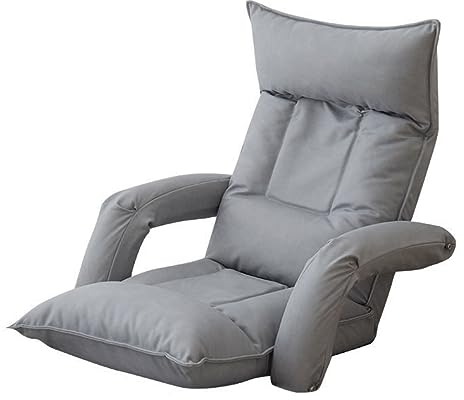 Bodenstuhl Faltbar, Lazy Sofa, Relaxsessel Klappbar, Meditationsstuhl, Klappbarer Lazy-sofastuhl Mit Armlehnen Und Lendenkissen-bodenstuhl, Mehrfarbig Optional, Geeignet Für Familienzimmer Usw.