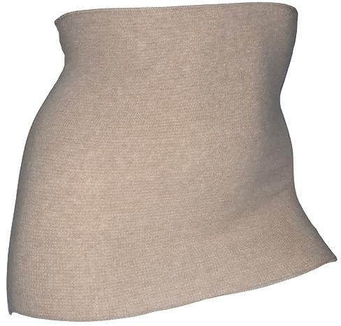 Olanmarp Premium light Angora Leib- und Nierenwaermer aus Naturmaterialien – Schutz vor Kaelte und Zugluft - Made in Germany - Farbe Haut (Gr. XL)