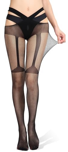 Strümpfe für Strumpfhalter Hohe Strumpfhosen Strumpfbandmuster Strumpfhose mit loch im Schritt Damen Transparente Strümpfe für Frauen strumpfhose strapse optik Damen Strapsoptik Strumpfe, Stil 6