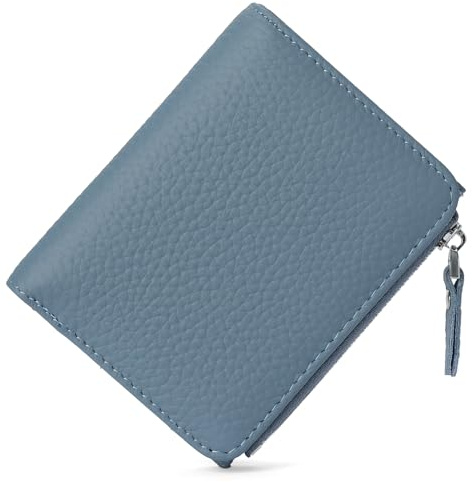 SENDEFN Damen Geldbörse Klein, Portemonnaie Damen Klein Leder mit RFID Schutz, Geldbeutel mit Reißverschluss-Münztasche