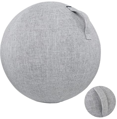Homnova Palla Fitness Palla per Sedersi Ergonomica, Sedia da Ufficio E Yoga, per Una Postura Corretta per Gravidanza/Pilates/Sedia Yoga/Addominali,004,55cm