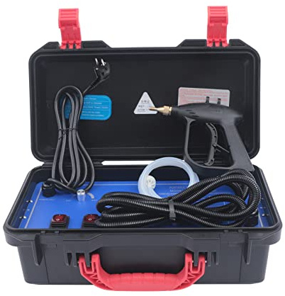 MEHOOSPVN Hochtemperatur Dampfreiniger 3000W 220V Tragbar Hochdruck Steam Cleaner 3-in-1 Reinigungsmaschine mit 3 Modi Dampf, kaltes oder heißes Wasser für Küche Badezimmer Autos Auto Hochdruck