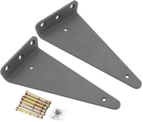 Hardware per mensole sospese, staffe da parete per scaffali | Supporto per mensola mobile 2X L,Staffe per mensole a muro, ferramenta per mensole, staffa per mensola galleggiante con viti per parete