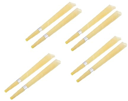KOMBIUDA 8 Stück Ohr Aromatherapie Bienenwachskerzen Trompetenform Langlebig Sicher Mit Schutz Zur Ohrreinigung Und Entspannung Tragbar Für Reise Und Schlafhilfe