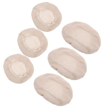 Cabilock Cubierta De Tela Para Cesta De Pan Forro De Tela Para Masa 6 Pcs Utensilios De Repostería Accesorios Para Hornear