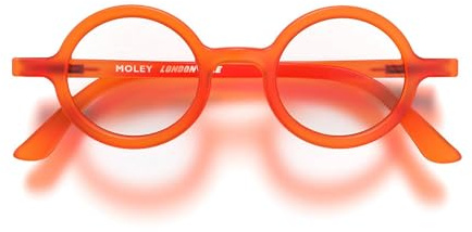 LONDON MOLE® Moley Gafas de lectura | Lectores redondeados y chulos | Unisex femenino masculino | Bisagras de muelle