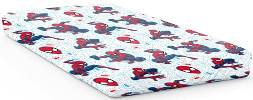 Jay Franco Marvel Spiderman Webtastic 100 % bomull enkelt dra-på-lakan