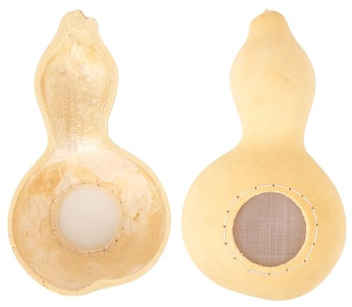 JANKOW 2 Pack Natural Gourd Tea Filter, Tea Leaf Strainer, Gourd Tea Filter for Loose Leaf and Herbal Teas