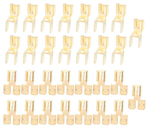 30 Stück Schnelltrennkupplungen Für Elektrische Kabelschuhe Adapter Kabelschuhe Nicht Isolierte Messing Flachstecker