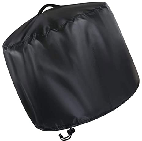 Milisten 1set Brazier Dust Cover For Fire Pits Pellets Pool Fire Pit Ring Barrels Rattan Cube Garden Furniture Fireplace Net Firelighters Heater Ground Bistro Outdoor Spark Patio 420d Black