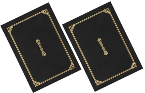 SHINEOFI Classeur De Luxe A4 En Feuille Dor Pour Diplômes Remises De Diplômes Et Documents
